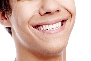 Close-up of a healthy smile