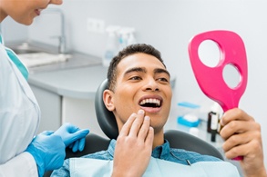 dental patient with mirror