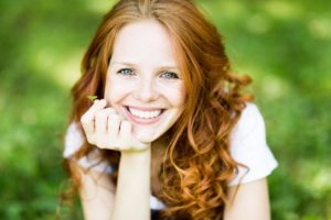 woman with healthy smile